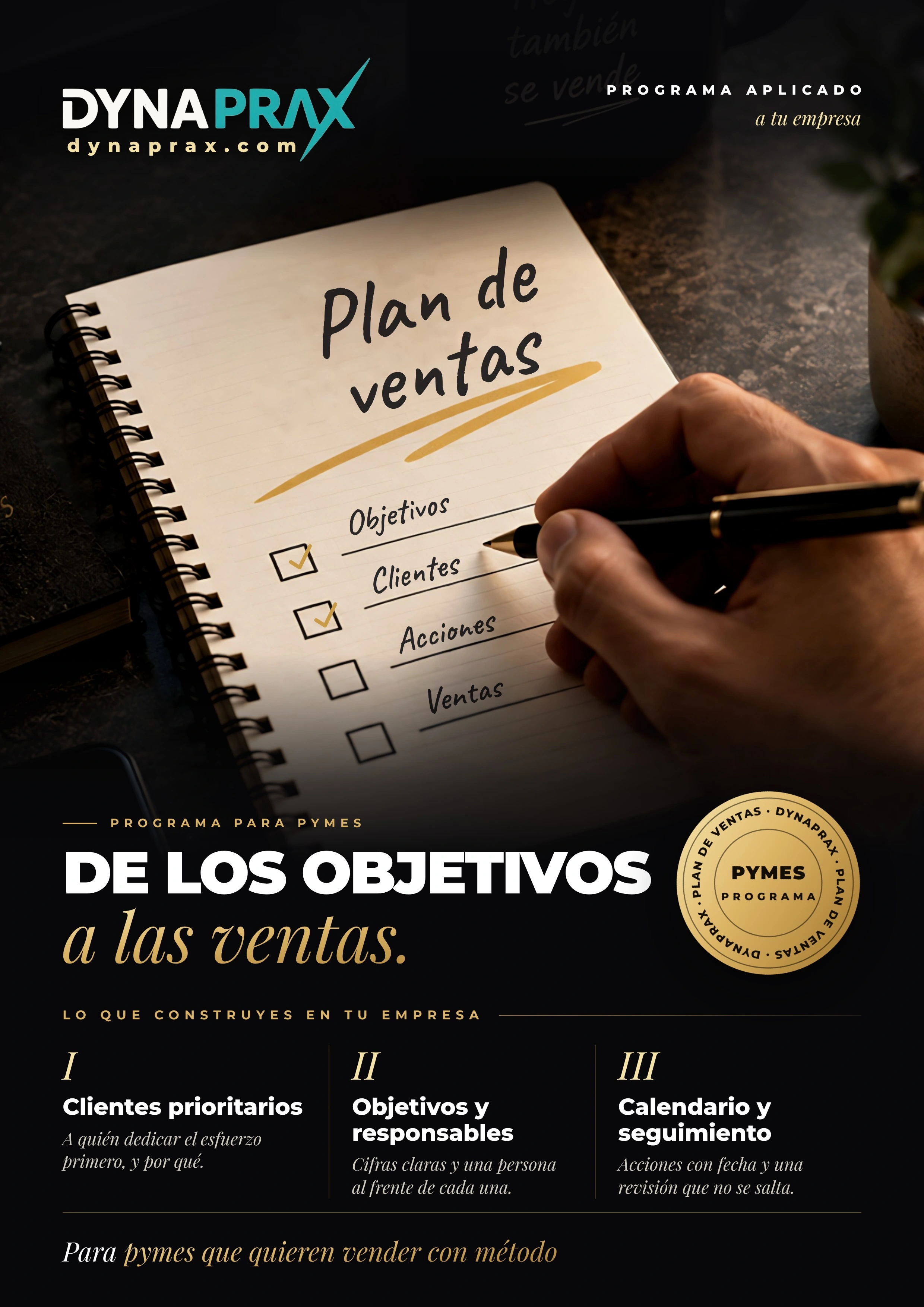Portada completa del programa Plan de ventas para tu empresa