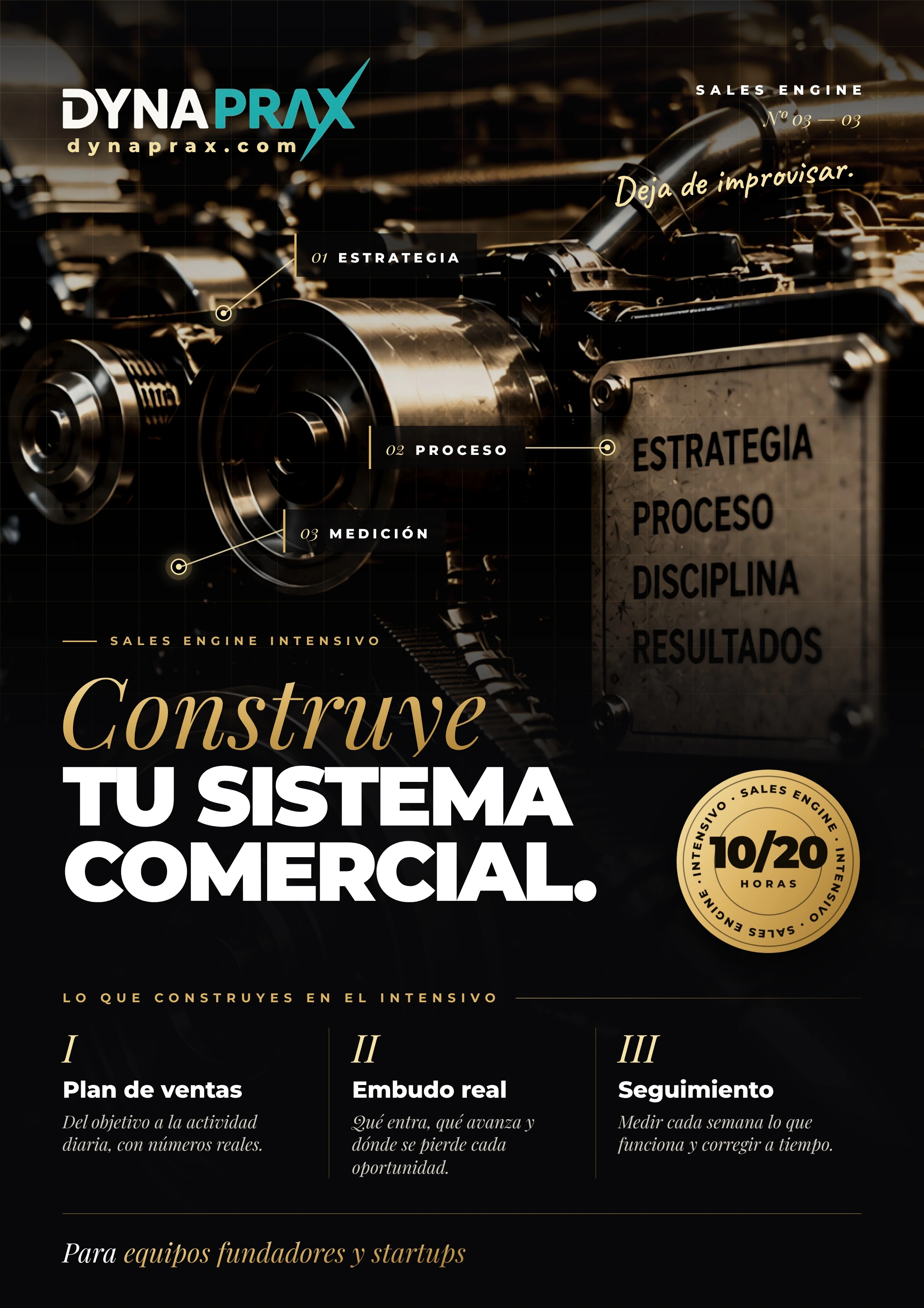 Portada completa del dossier Sales Engine Intensivo